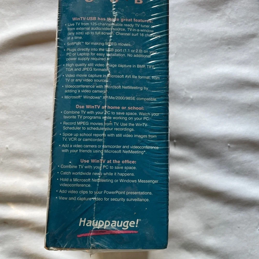 Vintage Hauppauge WinTV USB Model 602 New/Sealed in Retail Box